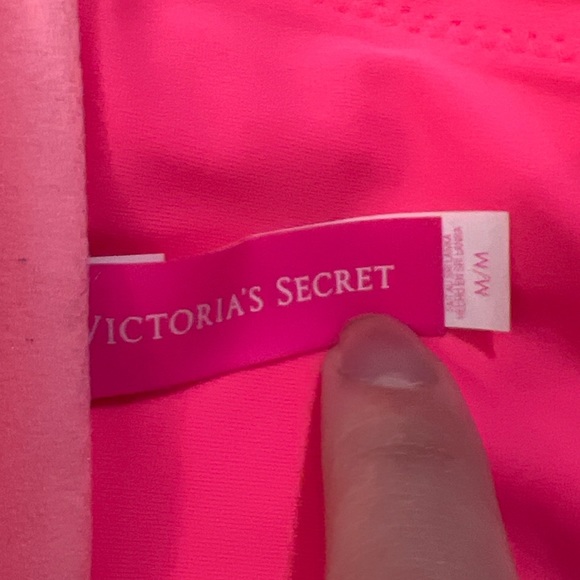 Victoria Secret Ruffled Bandeau Bikini Top, Neon Pink, Size M - Picture 5 of 5